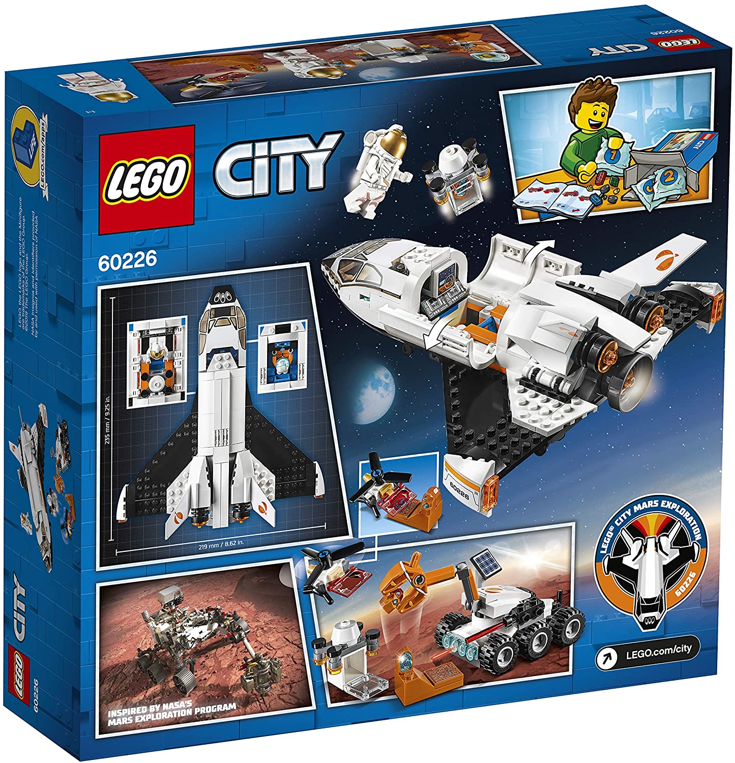 LEGO Creator – jouet de navette spatiale 3 en 1 pour enfant