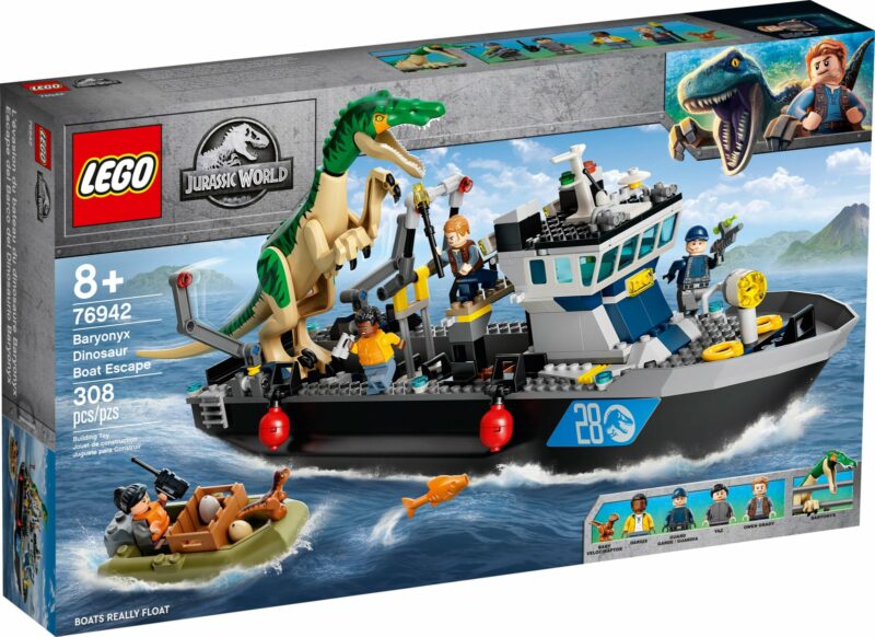 L’évasion en bateau du Baryonyx (76942) Toys Puissance 3