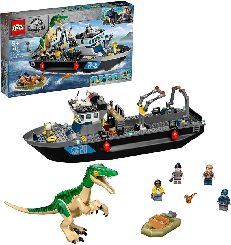 L’évasion en bateau du Baryonyx (76942) Toys Puissance 3