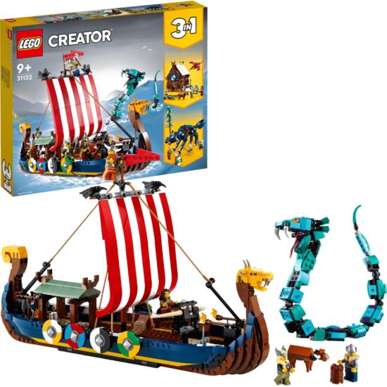 Le bateau viking et le serpent de Midgard (31132) Toys Puissance 3