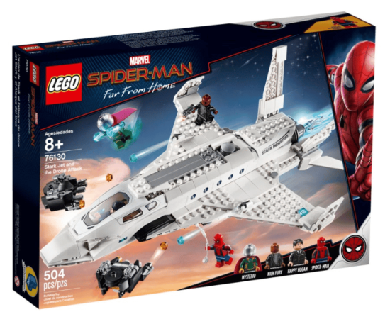 L'attaque de Spider Man avec le jet de Stark (76130) Toys Puissance 3