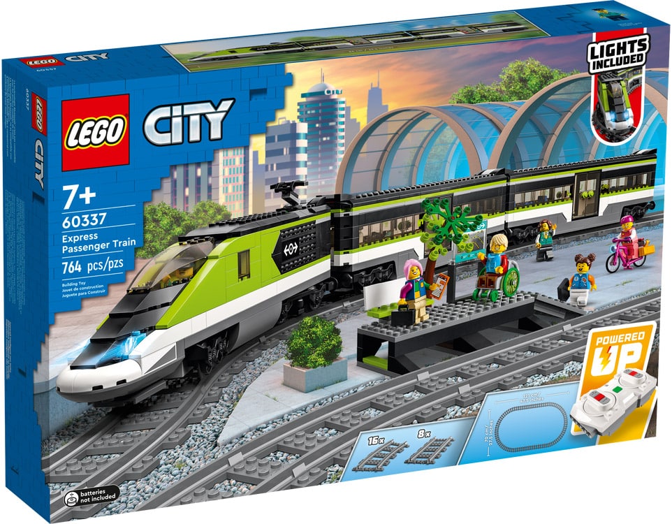 LEGO 60198 City Le Train de Marchandises Télécommandé, Jouet pour