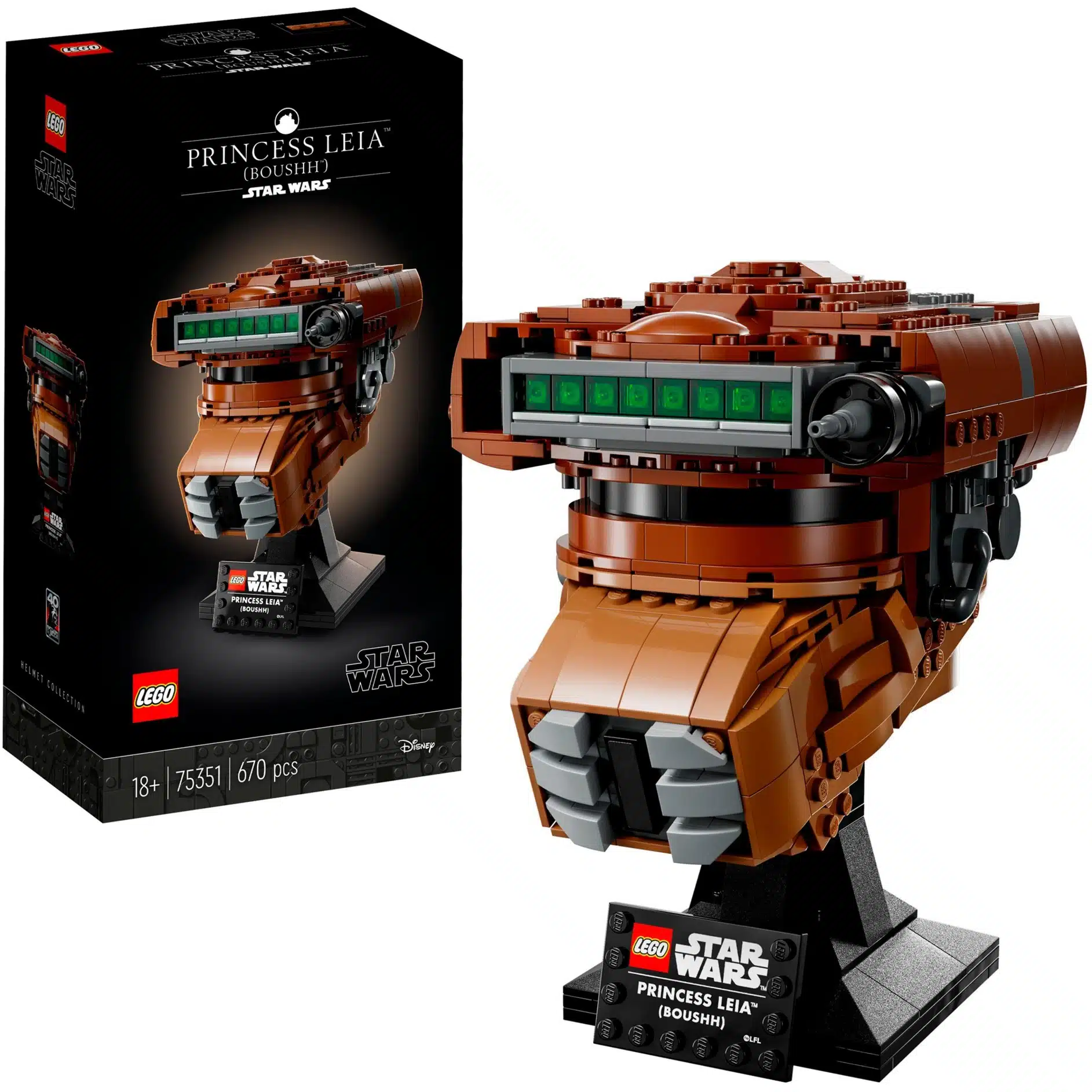 Le casque de la Princesse Leia™ (Boushh™) (75351) Toys Puissance 3