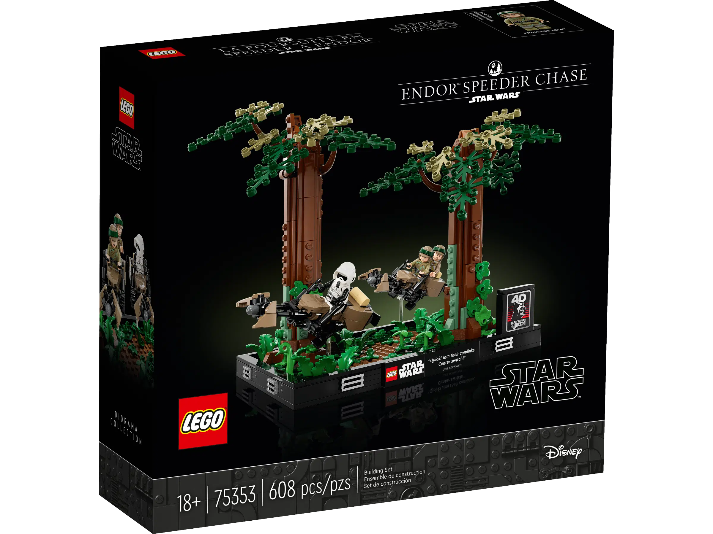 Diorama de la course-poursuite en speeder sur Endor™ (75353) Toys Puissance 3