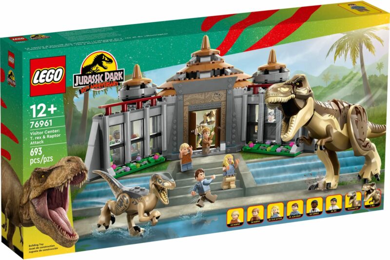 Le centre des visiteurs : l’attaque du T. rex et du vélociraptor (76961) Toys Puissance 3