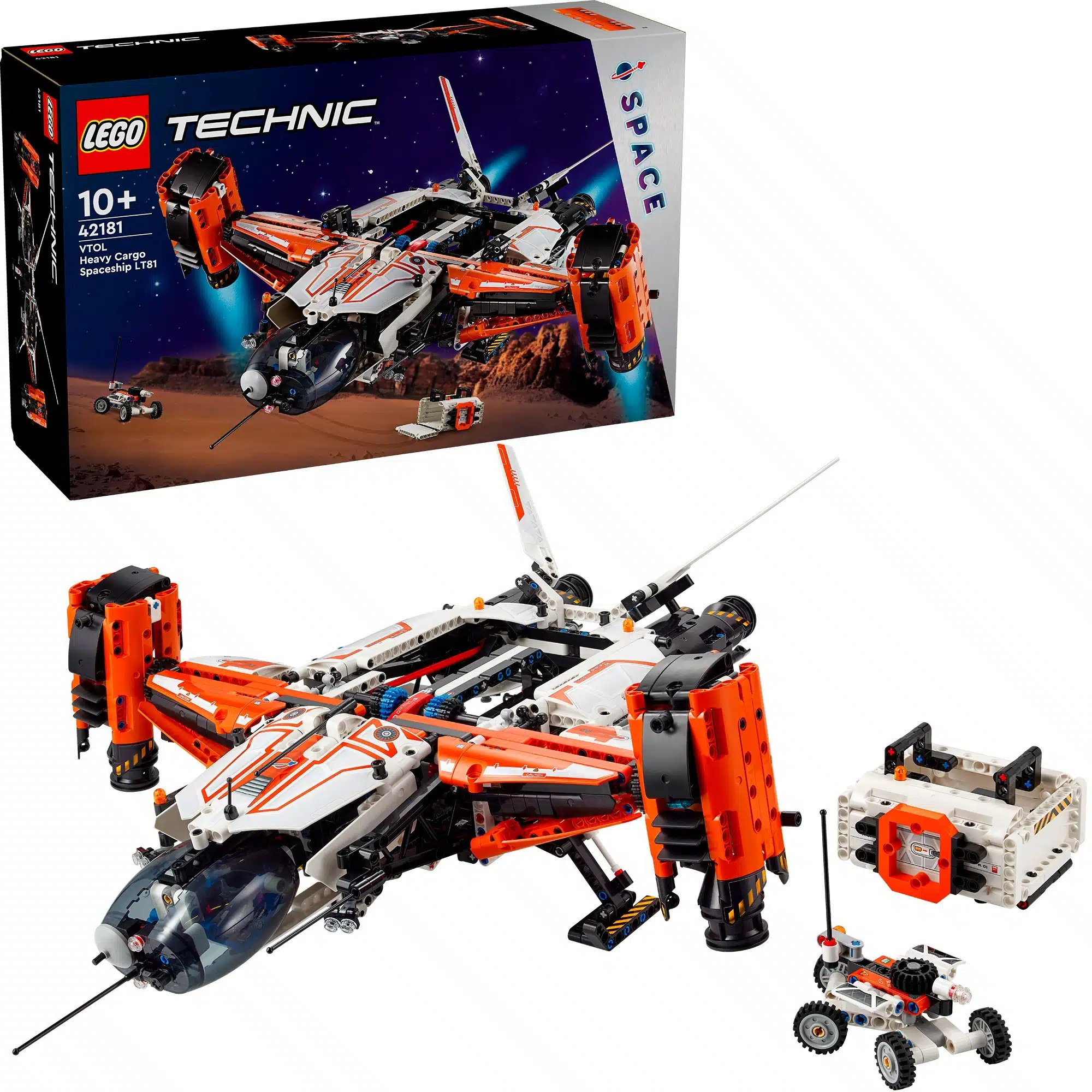 Le vaisseau spatial cargo VTOL LT81 (42181) Toys Puissance 3
