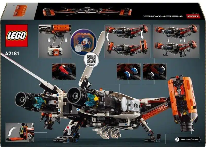 Le vaisseau spatial cargo VTOL LT81 (42181) Toys Puissance 3