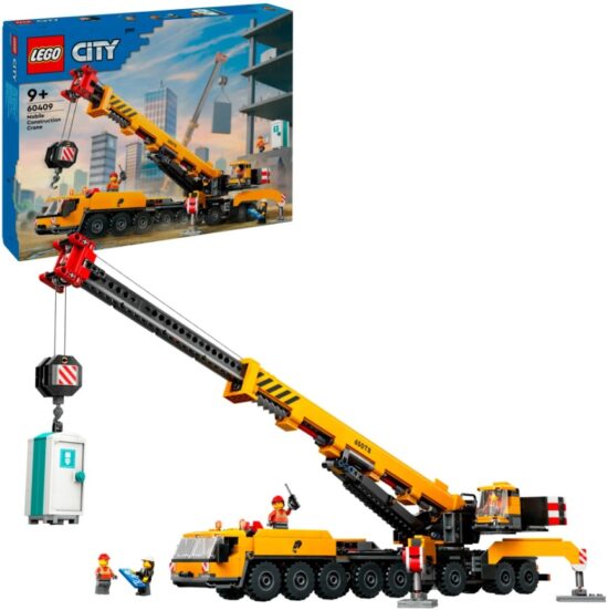 La grue de chantier mobile jaune (60409) Toys Puissance 3