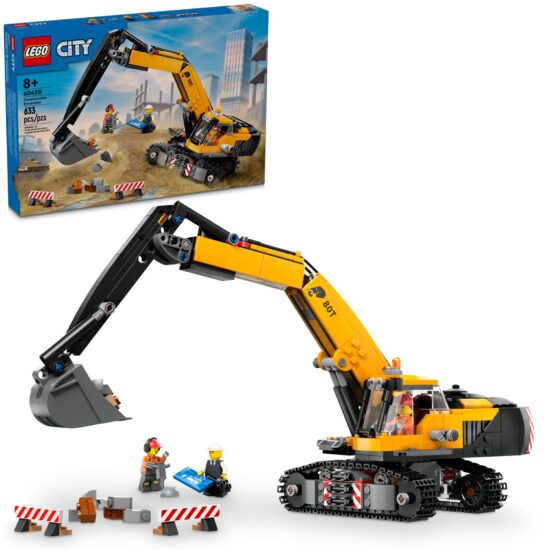 La pelleteuse de chantier jaune (60420) Toys Puissance 3