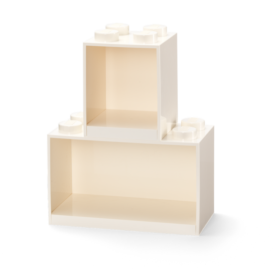 Lot de 2 rangements 4 et 8 tenons - blanc (41171735) Toys Puissance 3