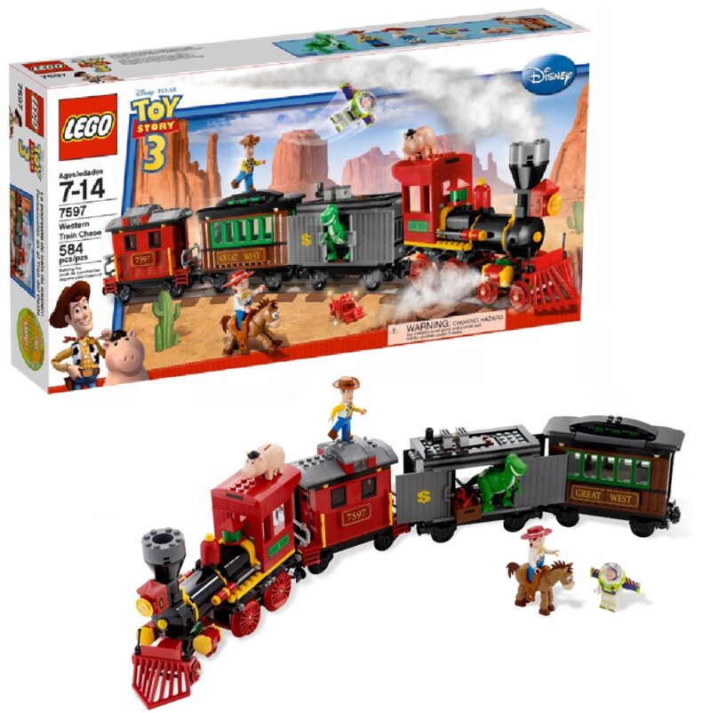 Course poursuite dans le train du Far West (7597) Toys Puissance 3