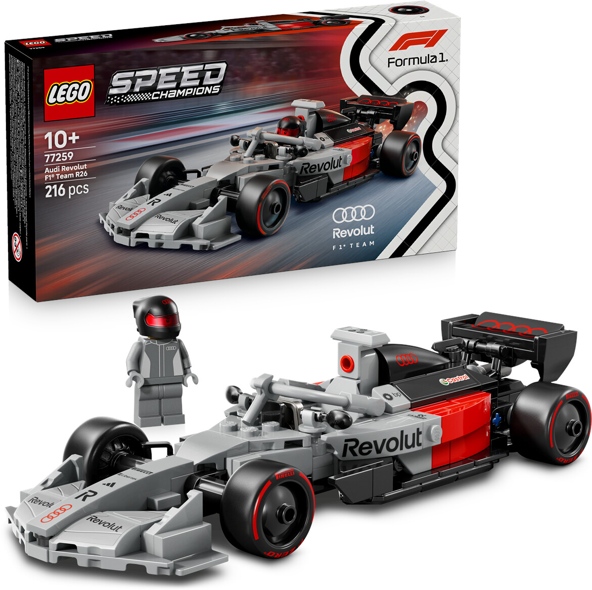 Voiture de course Audi Revolut F1® Team R26 (77259) Toys Puissance 3